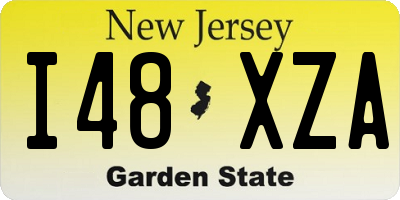 NJ license plate I48XZA