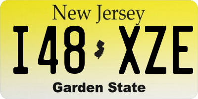 NJ license plate I48XZE