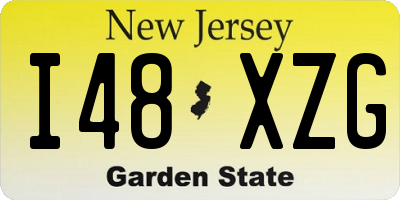 NJ license plate I48XZG