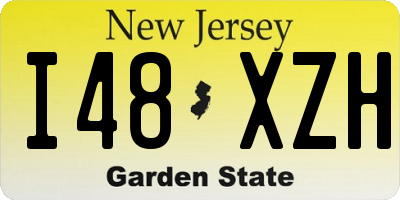NJ license plate I48XZH