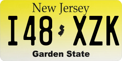 NJ license plate I48XZK