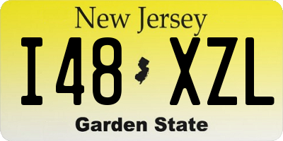 NJ license plate I48XZL
