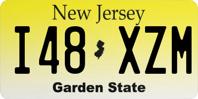 NJ license plate I48XZM