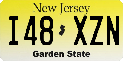 NJ license plate I48XZN