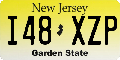NJ license plate I48XZP