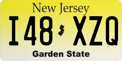 NJ license plate I48XZQ