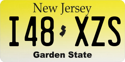 NJ license plate I48XZS