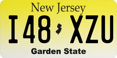 NJ license plate I48XZU