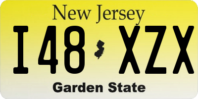 NJ license plate I48XZX