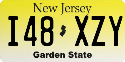 NJ license plate I48XZY