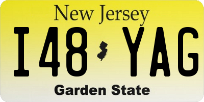 NJ license plate I48YAG