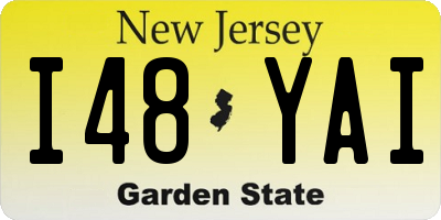 NJ license plate I48YAI