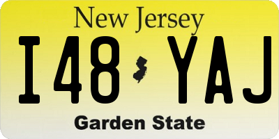 NJ license plate I48YAJ