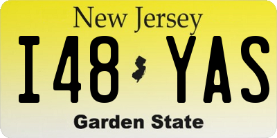 NJ license plate I48YAS