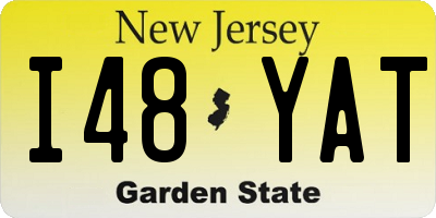 NJ license plate I48YAT