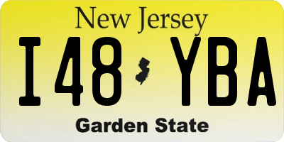 NJ license plate I48YBA