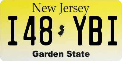 NJ license plate I48YBI