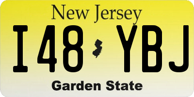 NJ license plate I48YBJ