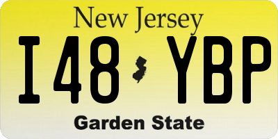 NJ license plate I48YBP