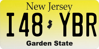 NJ license plate I48YBR