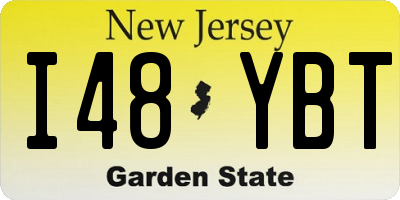 NJ license plate I48YBT