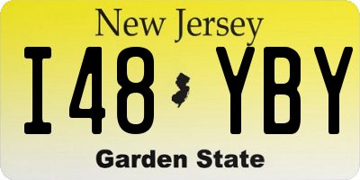 NJ license plate I48YBY