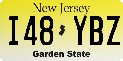 NJ license plate I48YBZ