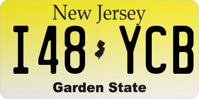 NJ license plate I48YCB