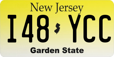 NJ license plate I48YCC