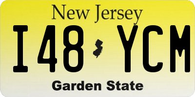 NJ license plate I48YCM