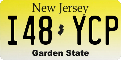 NJ license plate I48YCP