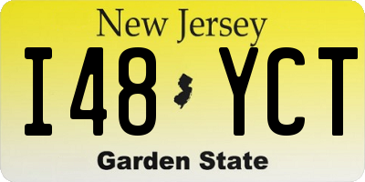 NJ license plate I48YCT