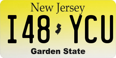 NJ license plate I48YCU