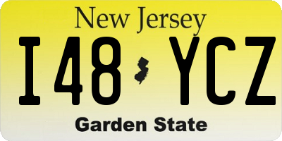 NJ license plate I48YCZ