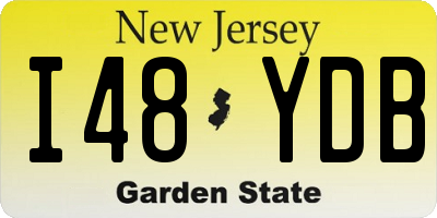 NJ license plate I48YDB