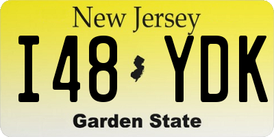 NJ license plate I48YDK