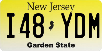 NJ license plate I48YDM