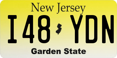 NJ license plate I48YDN