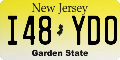 NJ license plate I48YDO
