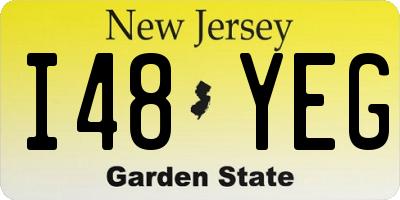 NJ license plate I48YEG