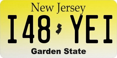 NJ license plate I48YEI