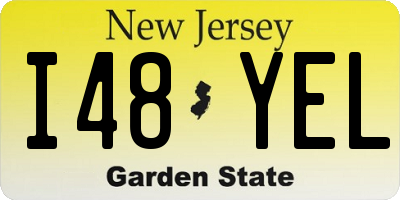 NJ license plate I48YEL
