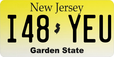 NJ license plate I48YEU