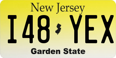 NJ license plate I48YEX