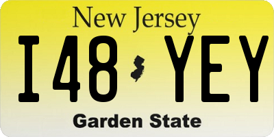 NJ license plate I48YEY