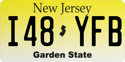NJ license plate I48YFB