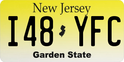 NJ license plate I48YFC