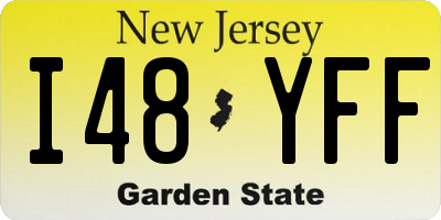 NJ license plate I48YFF