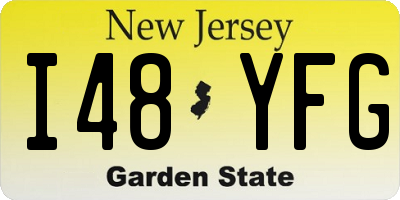 NJ license plate I48YFG