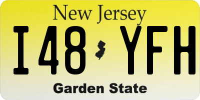 NJ license plate I48YFH